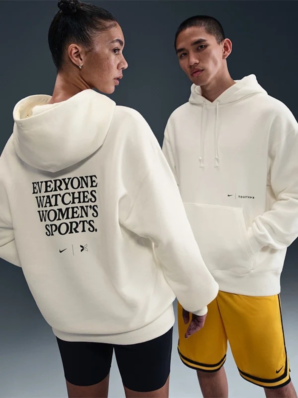 NWT Men’s Nike Togethxr white Cream hoodie Mens Large IF1965-133 Heavyweight